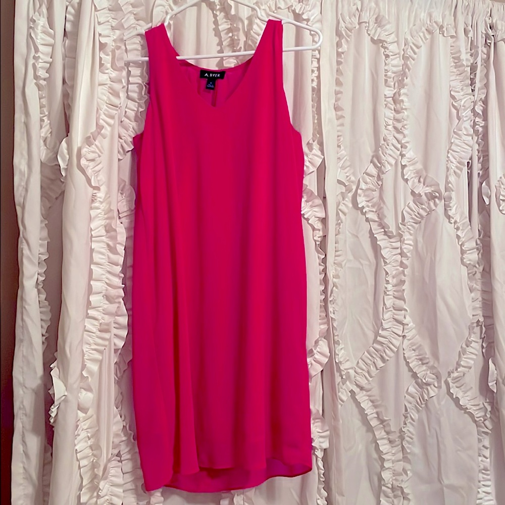 Pink women’s spring dress